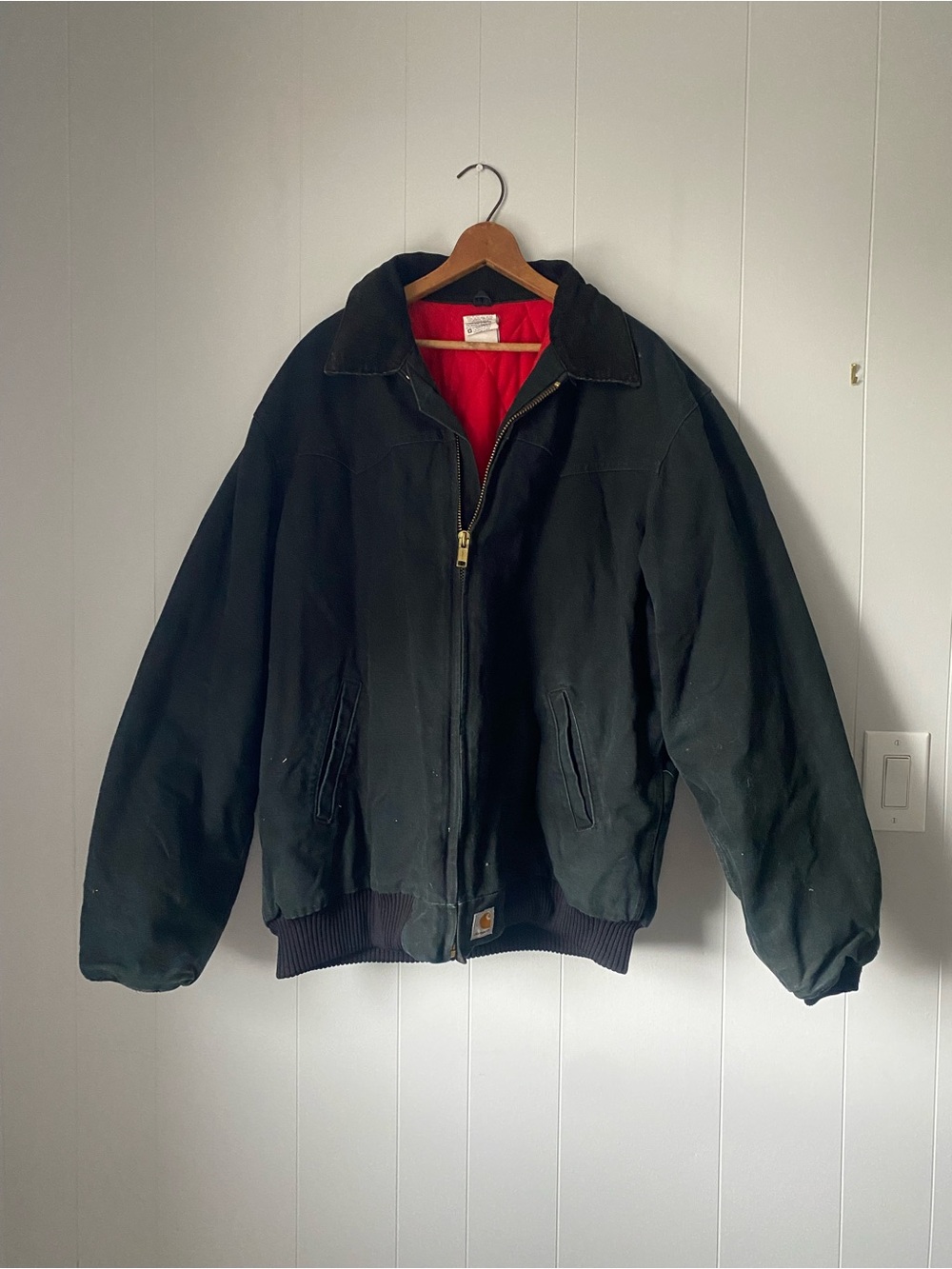 Carhartt Men's Black Fleece Lined UtilityJacket